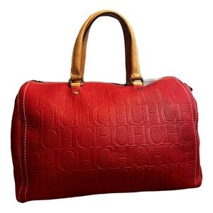 Carolina Herrera Red Bowling Bag